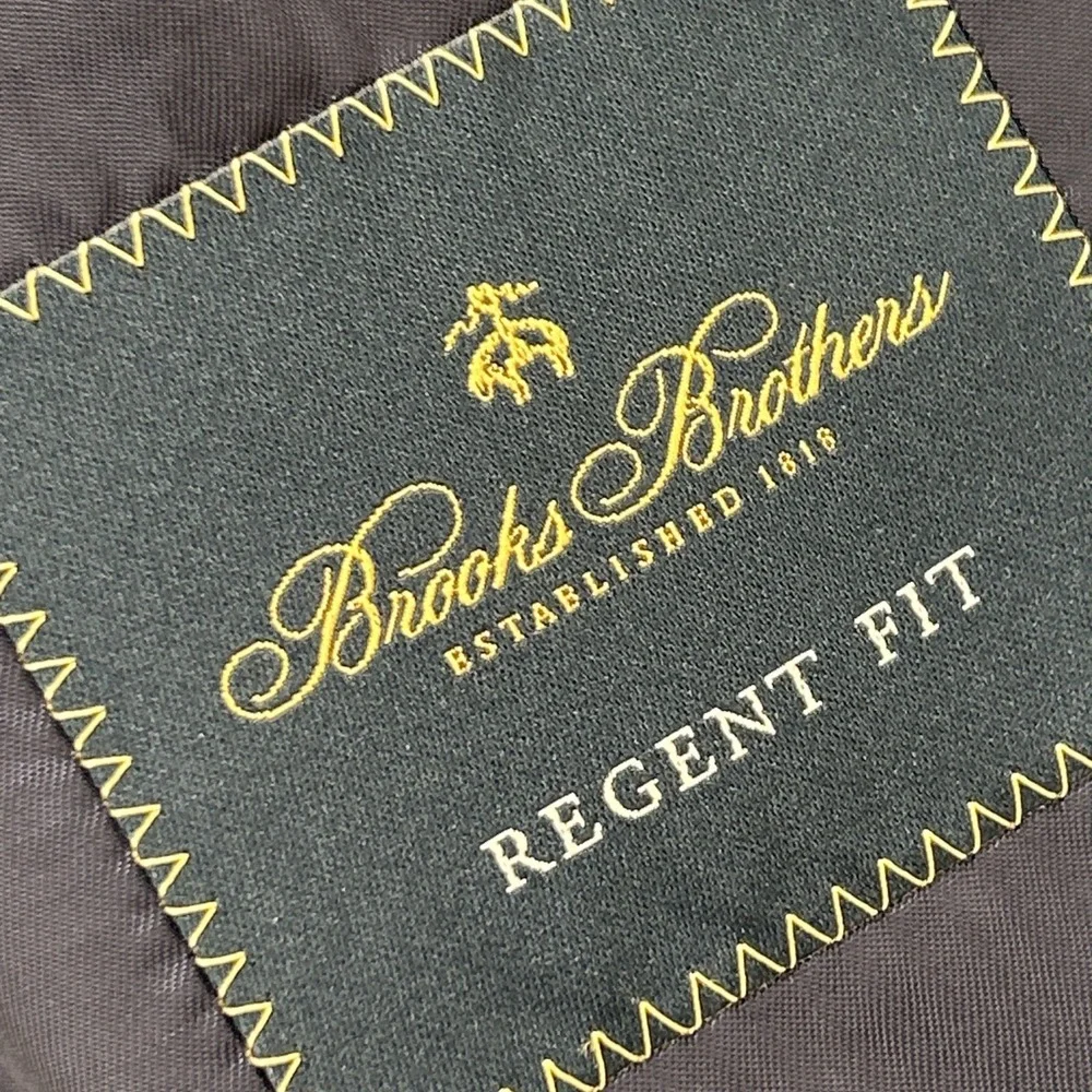 Brooks Brothers Reda Italian Regent Fit Blazer Coat Men's 44L Wool Navy Blue